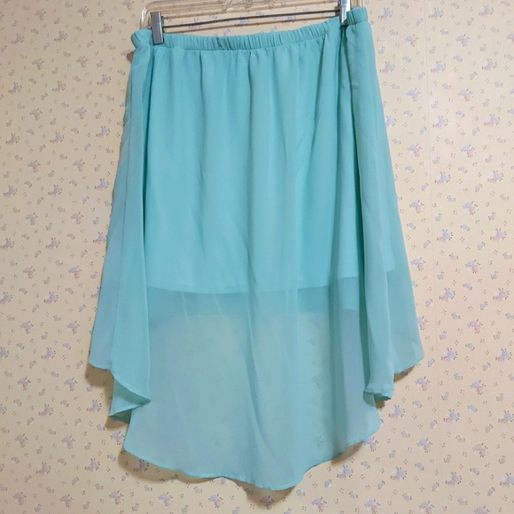 Garage Mint Green Skirt size Large - Picture 2 of 4
